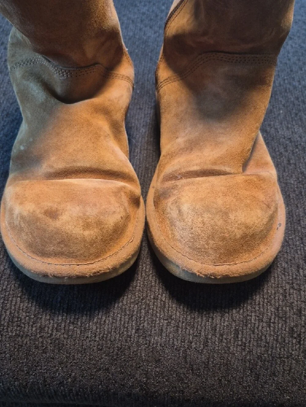 UGG Chestnut Suede Mid-Calf Boots
